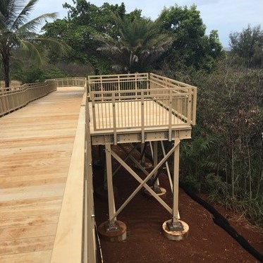 Kawaihau Elevated Boardwalk with GRP Structural Shapes, Dynaform ...